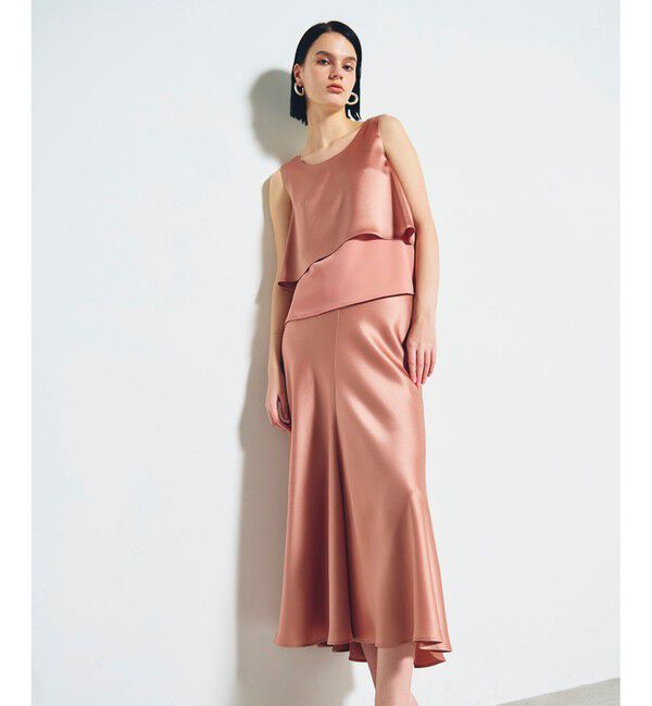 Grace Class「サテンバイアスロングスカート」|スカート|