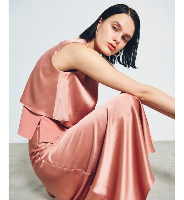 Grace Class「サテンバイアスロングスカート」|スカート|