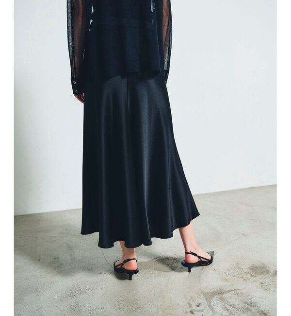 Grace Class「サテンバイアスロングスカート」|スカート|