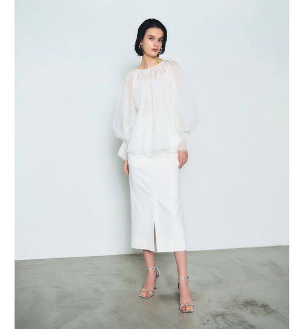 Diagram「ストレッチタイトスカート」|スカート|ホワイト