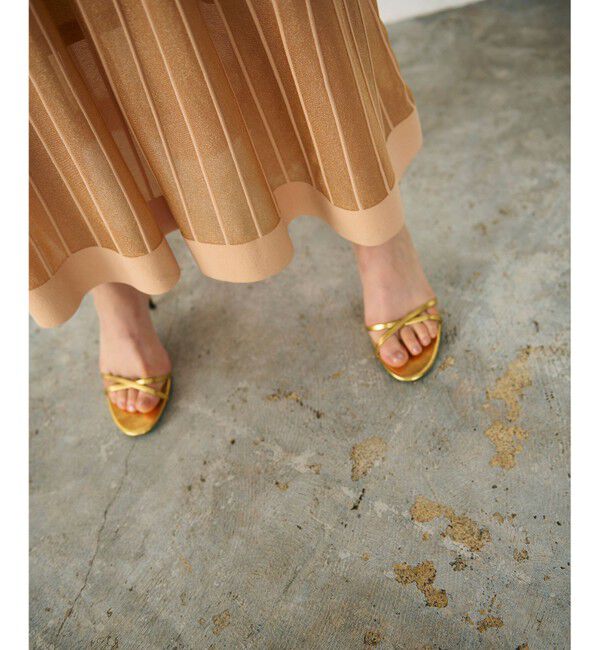 Diagram「ラメシアープリーツニットワンピース」|ワンピース|