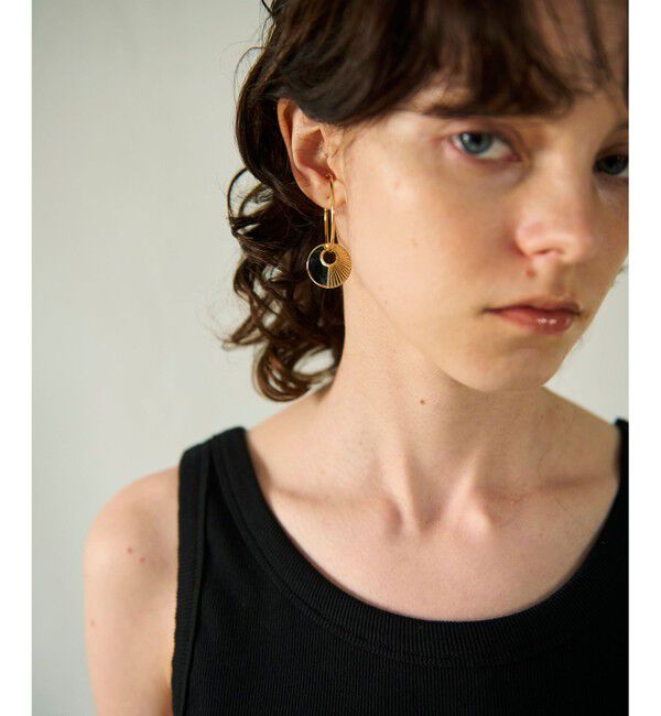 GRACE CONTINENTAL「ラインコインフープイヤーカフ」|イヤーカフ|ゴールド