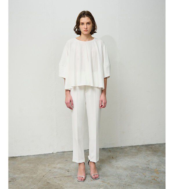 Grace Class「ダブルクロススリムパンツ」|その他|ホワイト