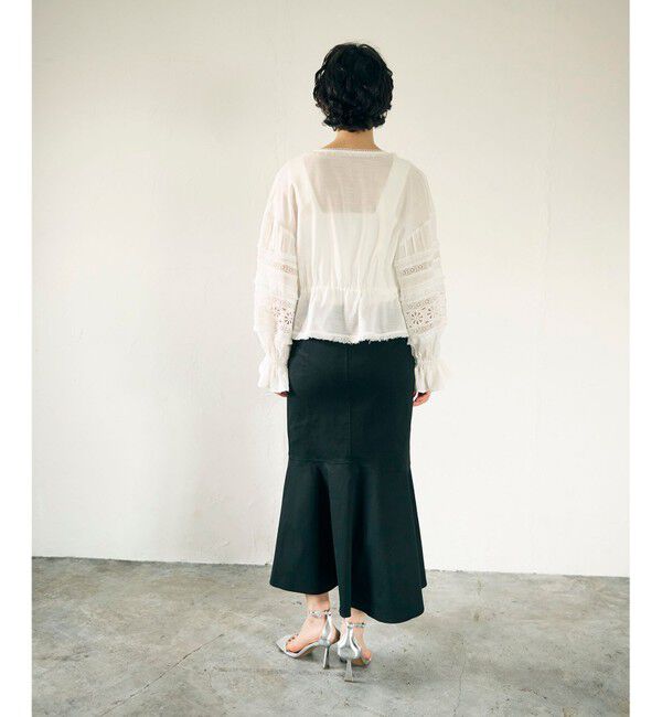 GRACE CONTINENTAL「レースパッチブラウス」|シャツ・ブラウス|