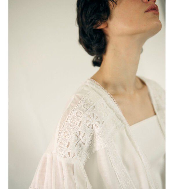 GRACE CONTINENTAL「レースパッチブラウス」|シャツ・ブラウス|