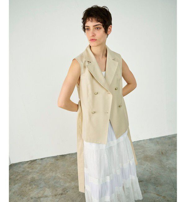 Diagram「リネンタッチダブルブラウス」|シャツ・ブラウス|ベージュ