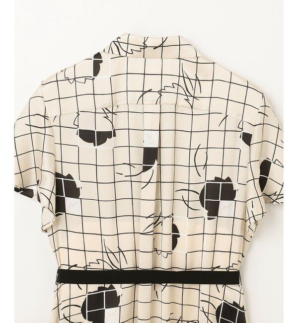 Grace Class「ラインフラワーシャツドレス」|ワンピース|