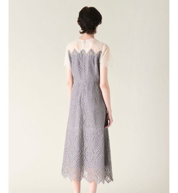 GRACE CONTINENTAL「レース切替フレアドレス」|ドレス|