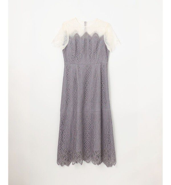 GRACE CONTINENTAL「レース切替フレアドレス」|ドレス|