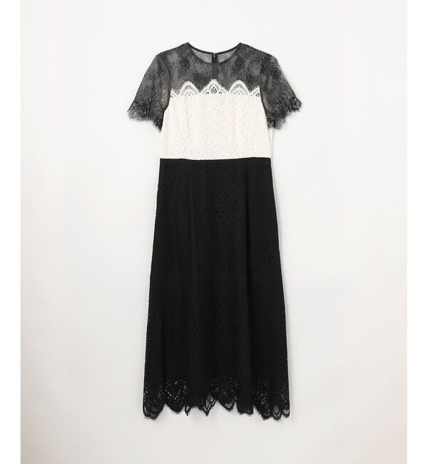 GRACE CONTINENTAL「レース切替フレアドレス」|ドレス|