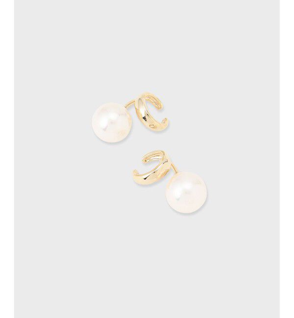 GRACE CONTINENTAL「パールダブル イヤークリップ」|イヤリング|