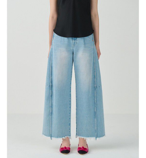 Grace Class「カーヴィデニムパンツ」|デニム|サックス