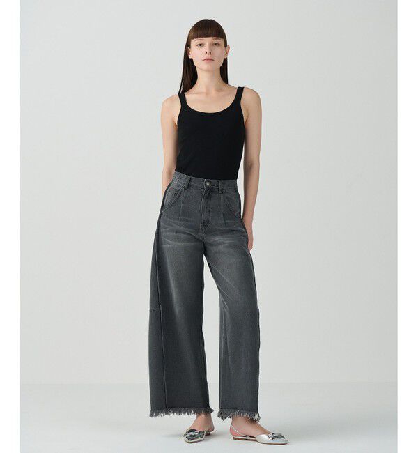 Grace Class「カーヴィデニムパンツ」|デニム|ブラック