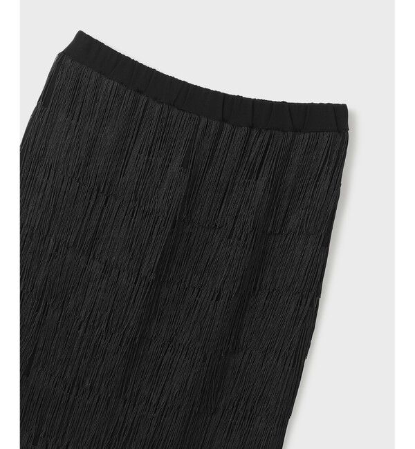 GRACE CONTINENTAL「フリンジスカート」|タイト|