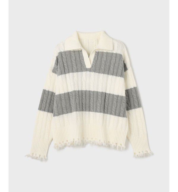 Diagram「アランポロニットトップ」|ニット・セーター|