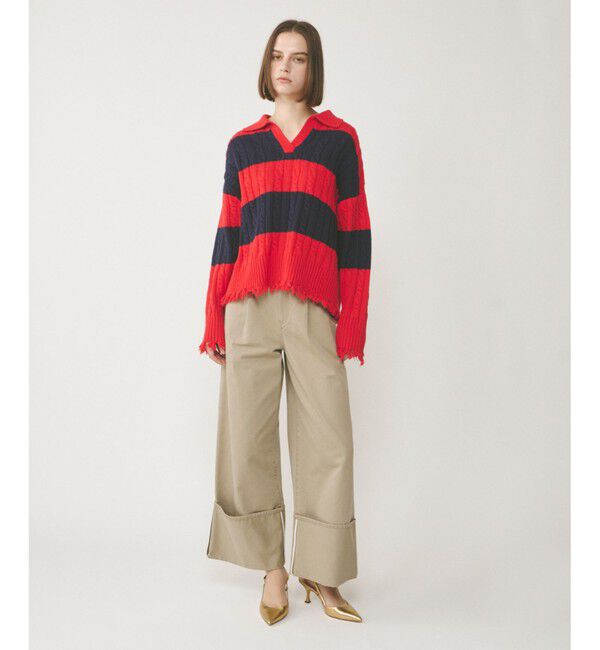 Diagram「アランポロニットトップ」|ニット・セーター|