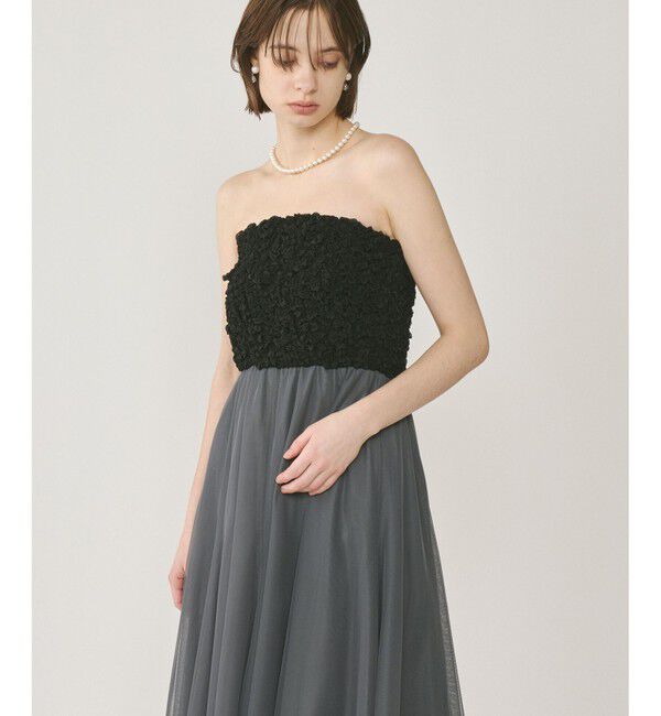 GRACE CONTINENTAL「シャーリングベアドレス」|ドレス|