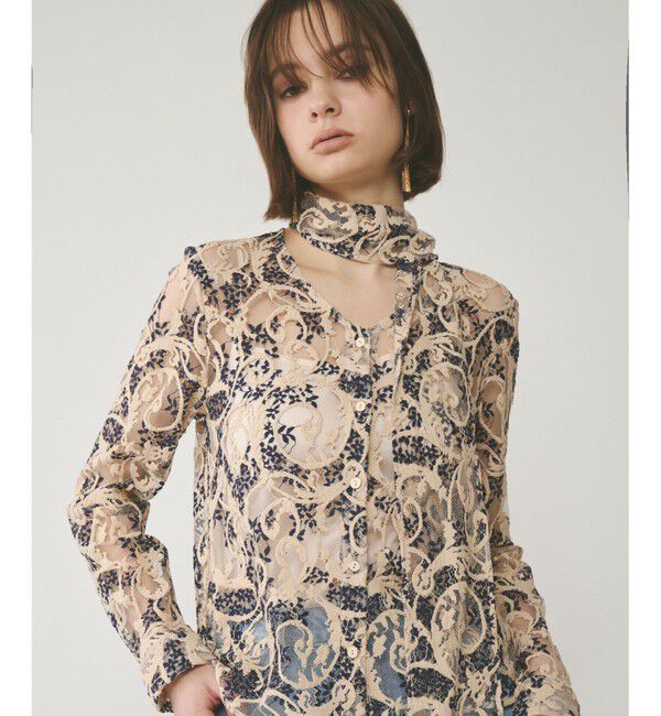 GRACE CONTINENTAL「ボウタイ付レースブラウス」|シャツ・ブラウス|キナリ