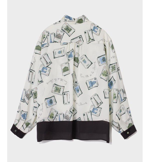  「トランププリントブラウス」|シャツ・ブラウス|