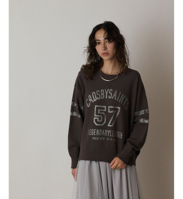  「ナンバリングニットトップ」|ニット・セーター|