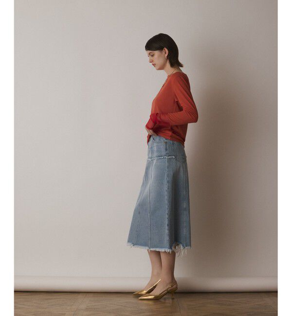  「シアーアセテートカットトップ」|Tシャツ・カットソー|