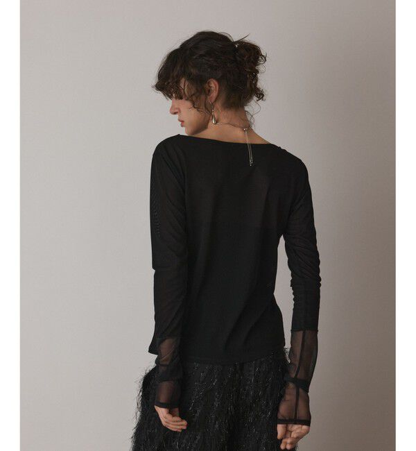  「シアーアセテートカットトップ」|Tシャツ・カットソー|