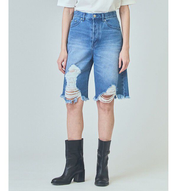 Grace Class「クラッシュハーフパンツ」|その他|ブルー