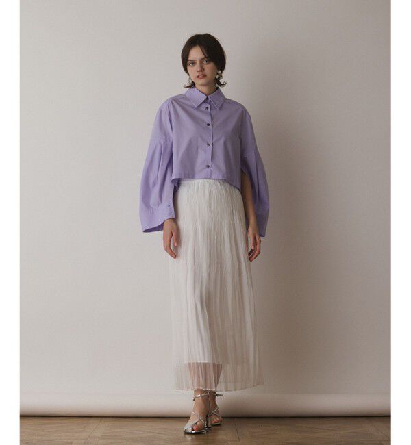 Diagram「オーガンスパンコールスカート」|スカート|ホワイト