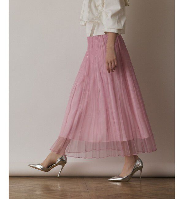 Diagram「オーガンスパンコールスカート」|スカート|ピンク