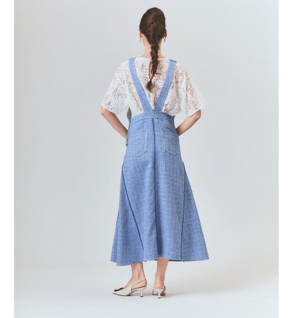 Grace Class「シャンブレーツイードジャンパースカート」|スカート|