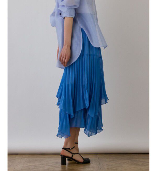 Diagram「イレギュラープリーツスカート」|スカート|ブルー
