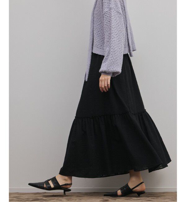 GRACE CONTINENTAL「ティアードエンブロイダリースカート」|スカート|