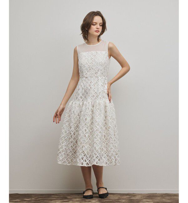 GRACE CONTINENTAL「コード刺繍ワンピース」|ワンピース|