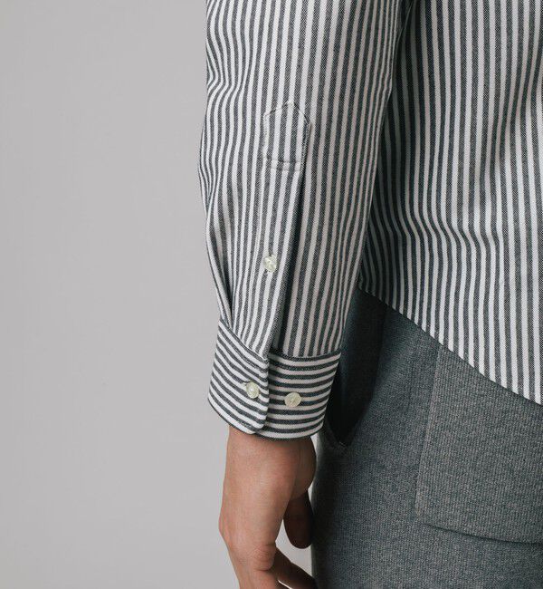 LACOSTE「クールマックスブレンド鹿の子地ストライプシャツ」|シャツ・ブラウス|