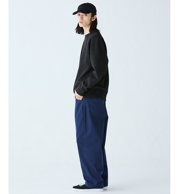 LACOSTE「ワントーンクルーネック 鹿の子ニット / 鹿の子スウェット トレーナー」|スウェット・ジャージ|