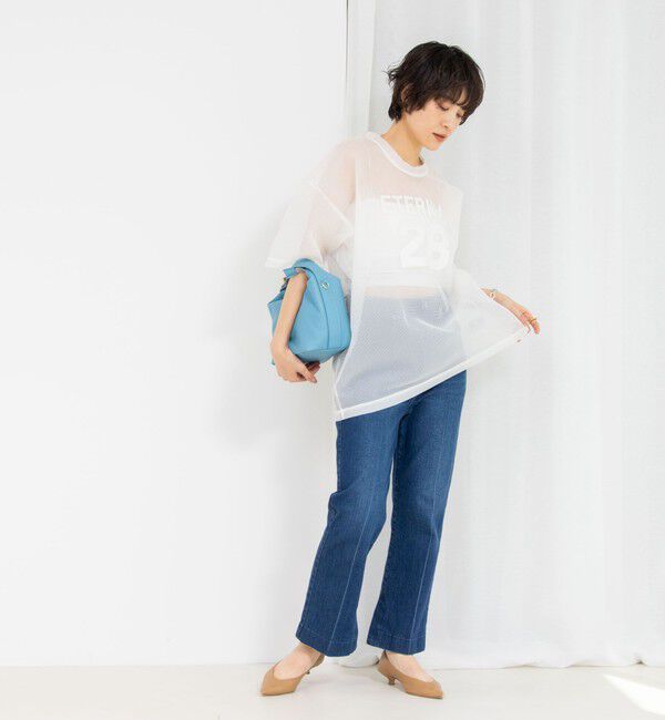 Rie Miller「ダンボールメッシュプリントTシャツ」|Tシャツ・カットソー|