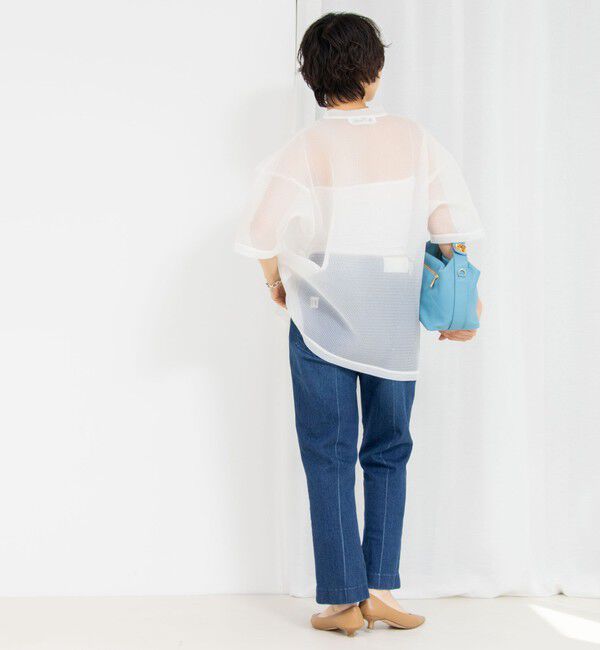 Rie Miller「ダンボールメッシュプリントTシャツ」|Tシャツ・カットソー|