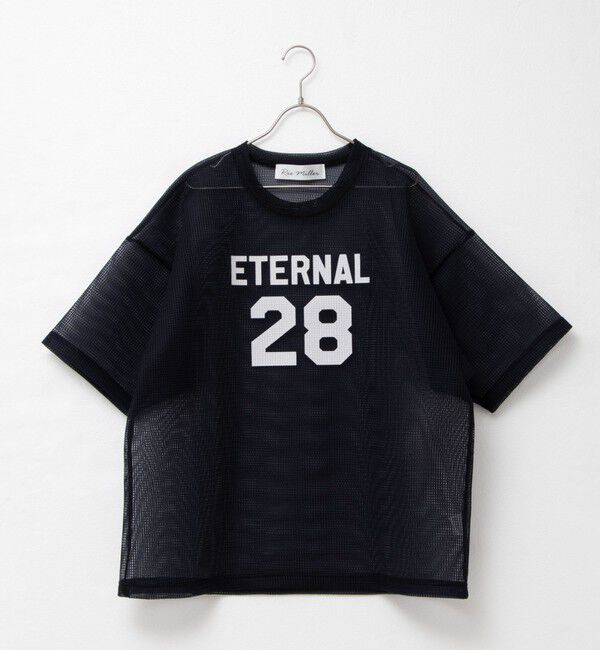 Rie Miller「ダンボールメッシュプリントTシャツ」|Tシャツ・カットソー|