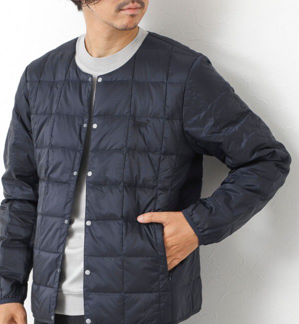 NOLLEY'S goodman「【TAION/タイオン】別注クジラ刺繍CREW NECK BUTTON DOWN JACKET」|ダウン|