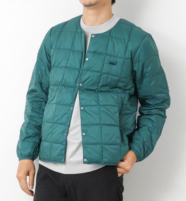 NOLLEY'S goodman「【TAION/タイオン】別注クジラ刺繍CREW NECK BUTTON DOWN JACKET」|ダウン|