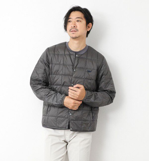 NOLLEY'S goodman「【TAION/タイオン】別注クジラ刺繍CREW NECK BUTTON DOWN JACKET」|ダウン|