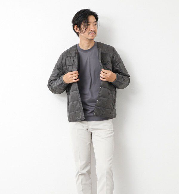 NOLLEY'S goodman「【TAION/タイオン】別注クジラ刺繍CREW NECK BUTTON DOWN JACKET」|ダウン|