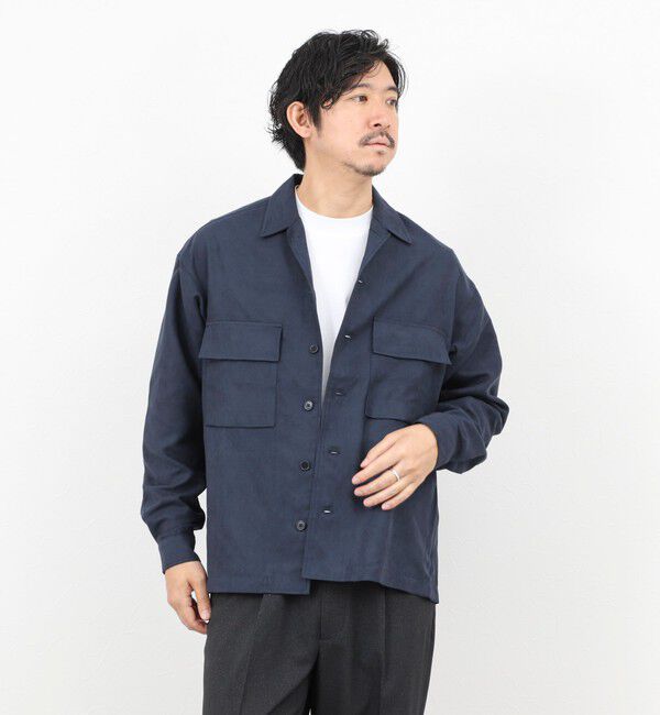 NOLLEY'S goodman「ポリスエード シャツブルゾン 25AW」|ブルゾン・スタジャン|