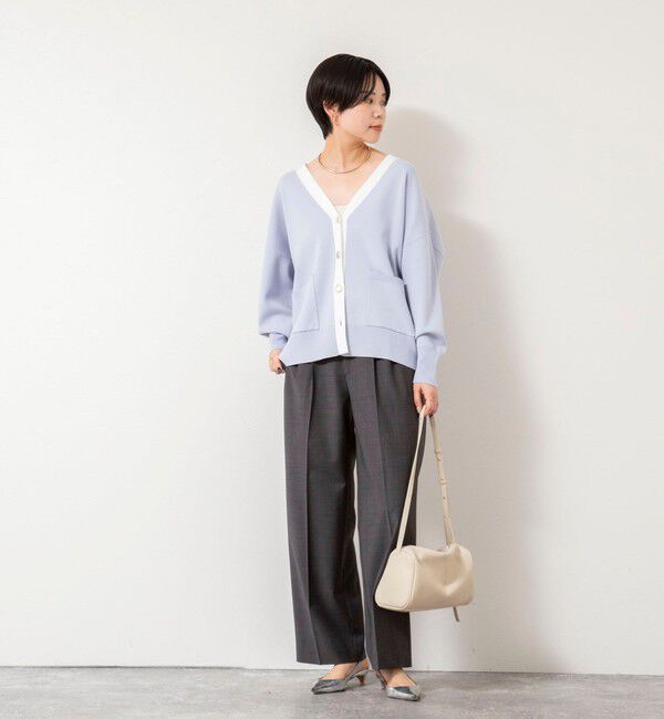 NOLLEY'S sophi「【一部WEB限定カラー】《手洗い可能》スムース編みVネックカーディガン」|カーディガン|