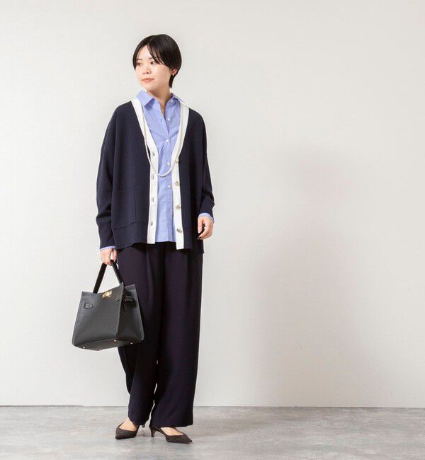 NOLLEY'S sophi「【一部WEB限定カラー】《手洗い可能》スムース編みVネックカーディガン」|カーディガン|