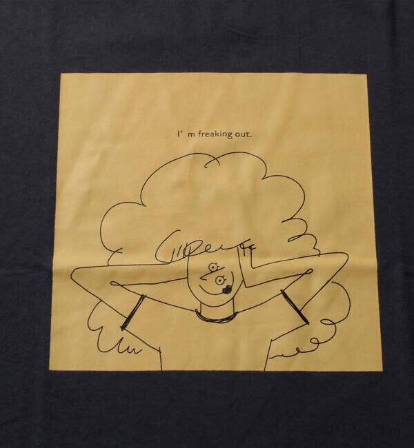 GLOSTER「イラストレーター"オガワ＠ogwillust"コラボTシャツ『I&rsquo;ｍ freaking out』」|Tシャツ・カットソー|