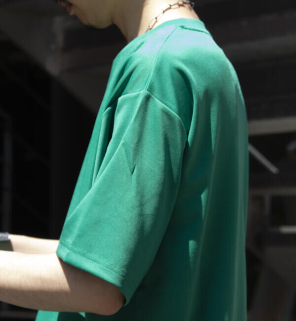 GLOSTER「【GLOSTER/グロスター】ポンチオーバーサイズ クルーネックTシャツ サイドスリット」|Tシャツ・カットソー|