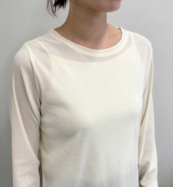 fredy emue「フロッキー袖チュールプルオーバー」|Tシャツ・カットソー|