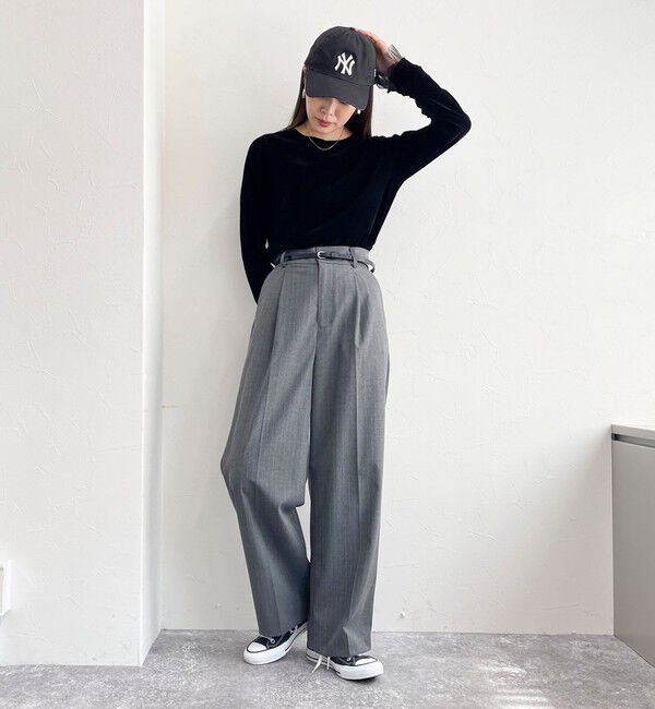 fredy emue「フロッキー袖チュールプルオーバー」|Tシャツ・カットソー|