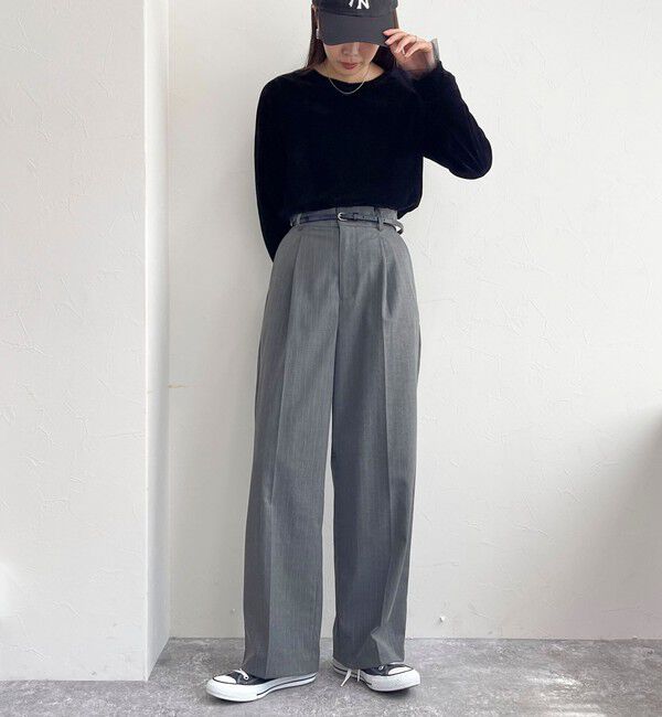 fredy emue「フロッキー袖チュールプルオーバー」|Tシャツ・カットソー|